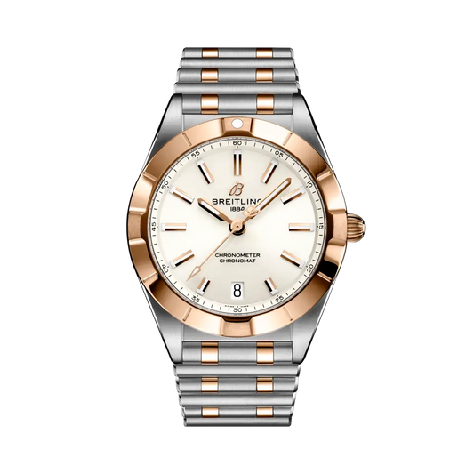 Breitling Chronomat 32mm Beige Dial Stainless Steel & 18K Red Gold Bracelet U77310101A1U1