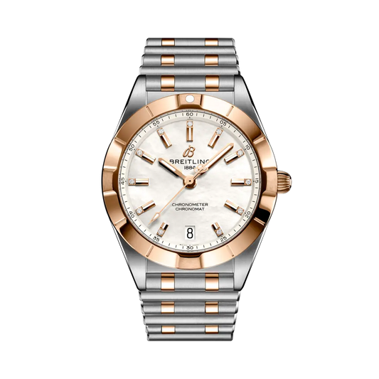 Breitling Chronomat 32mm White Dial Stainless Steel & 18K Red Gold Bracelet U77310101A2U1