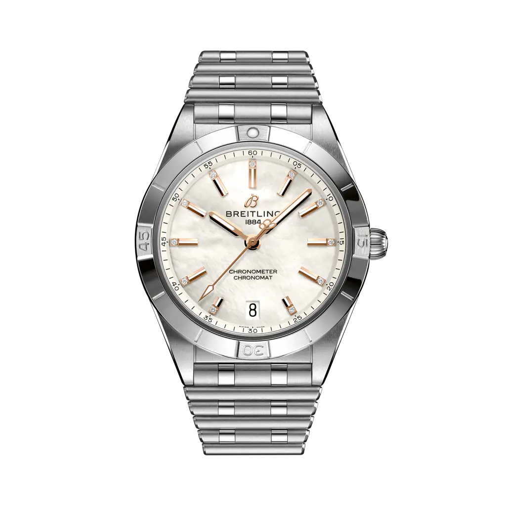 Breitling Chronomat Automatic 36 mm White Dial Stainless Steel Bracelet A10380101A4A1