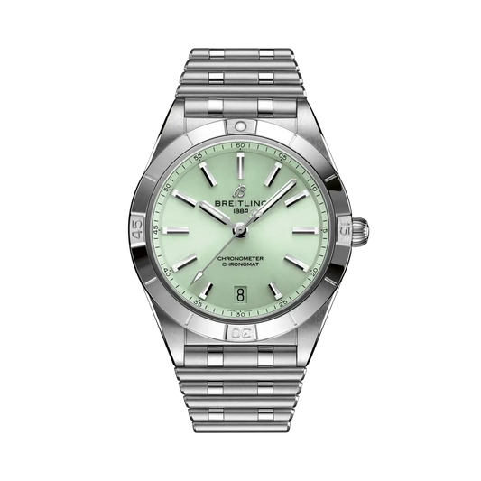Breitling Chronomat Automatic 36mm Light Green Dial Stainless Steel Bracelet A10380101L1A1