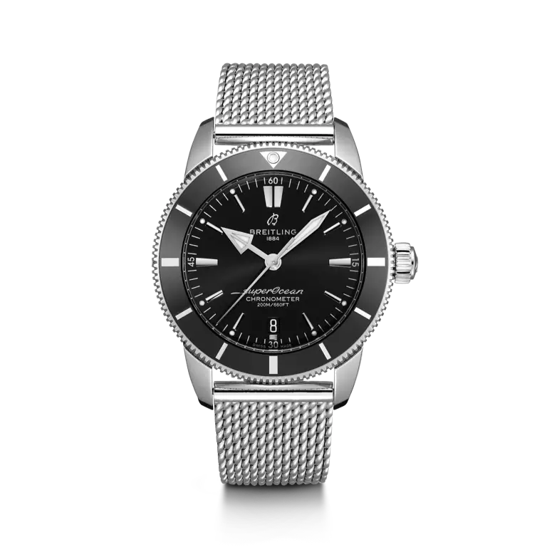 Breitling Superocean Heritage B20 Automatic 44 mm Black Dial Stainless Steel Bracelet AB2030121B1A1