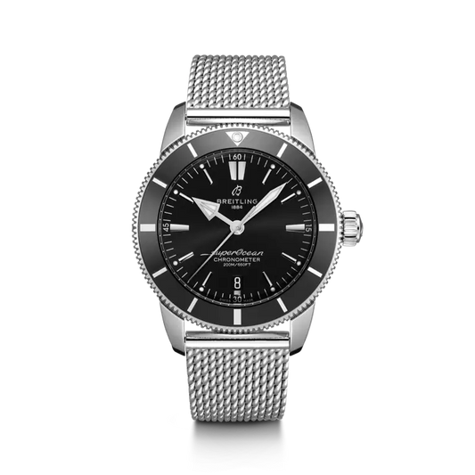 Breitling Superocean Heritage B20 Automatic 44 mm Black Dial Stainless Steel Bracelet AB2030121B1A1