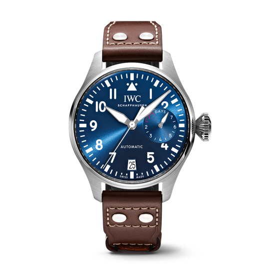IWC Schaffhausen Big Pilot’s Watch Edition “Le Petit Prince” 46.2  mm Blue  Dial Stainless Steel Brown    Strap IW501002