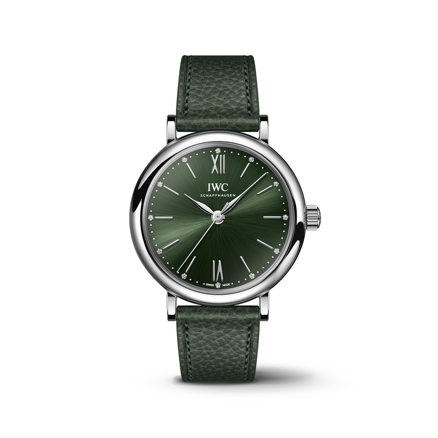 IWC Schaffhausen Portofino Automatic 34 mm Green  Dial Stainless Steel Green   Strap IW357412