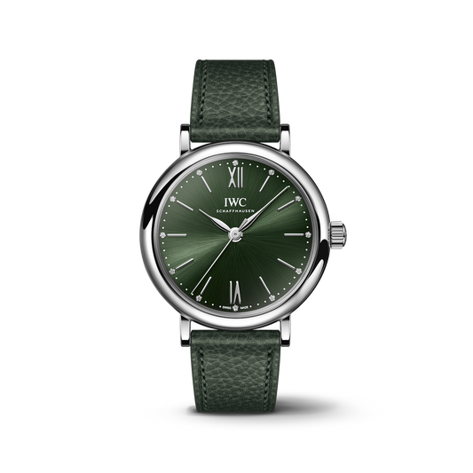 IWC Schaffhausen Portofino Automatic 34 mm Green  Dial Stainless Steel Green   Strap IW357412