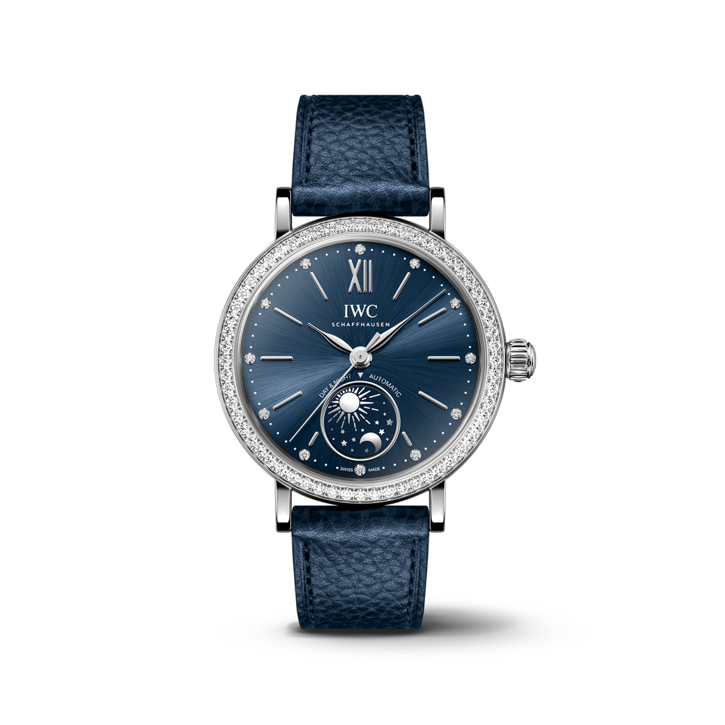 IWC Schaffhausen Portofino Automatic Day & Night 34 mm Blue  Dial Stainless Steel Blue   Strap IW659801