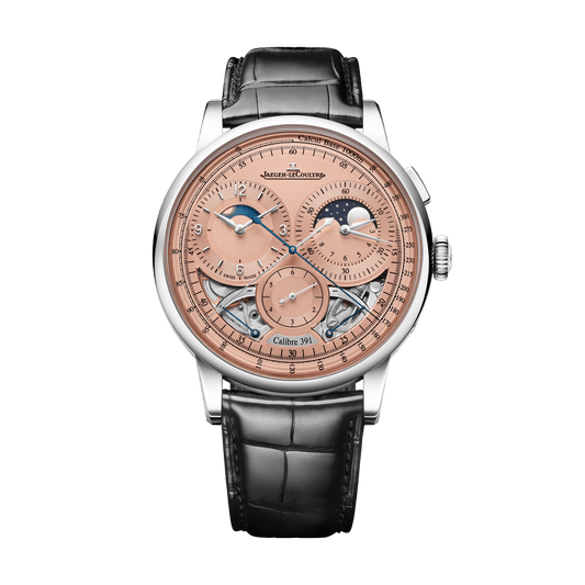 Jaeger-LeCoultre Duometre Chronograph Moon 42.5 mm Copper Dial Platinum    Leather Strap Q622656J