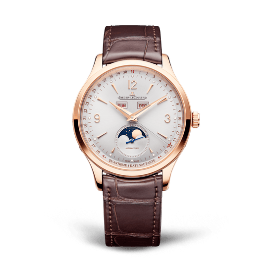 Jaeger-LeCoultre Master Control Calendar 40 mm Silvered Grey Dial Pink Gold   Leather Strap Q4142520