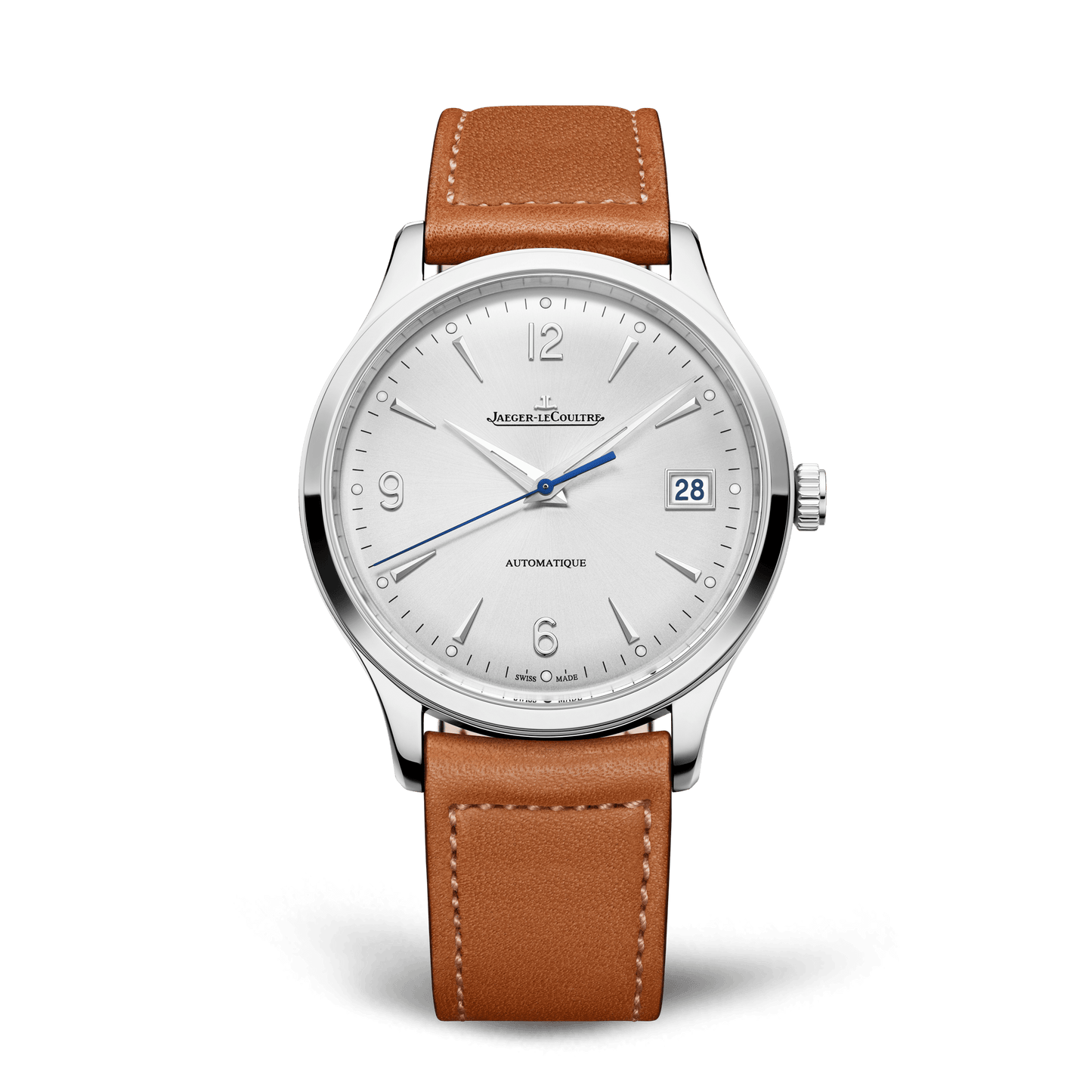 Jaeger-LeCoultre Master Control Date 40 mm Silvered Grey Dial Stainless Steel   Leather Strap Q4018420