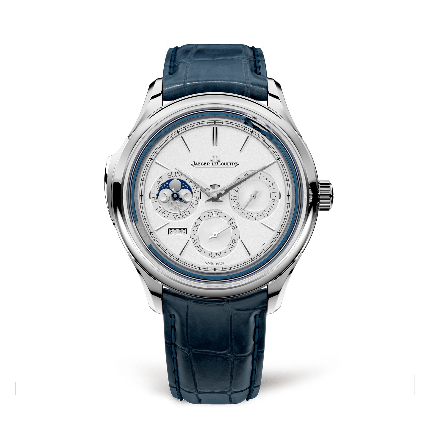 Jaeger-LeCoultre Master Grande Tradition Calibre 950 43 mm White Dial White Gold   Leather Strap Q5233420