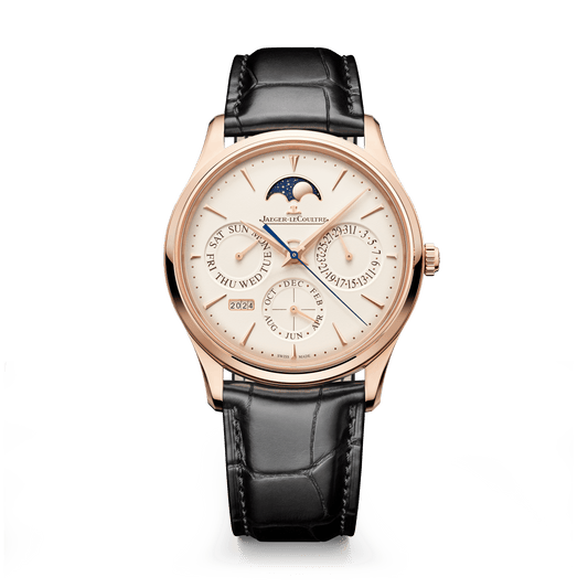 Jaeger-LeCoultre Master Ultra Thin Perpetual Calendar 39 mm Beige Dial Pink Gold   Leather Strap Q1142510