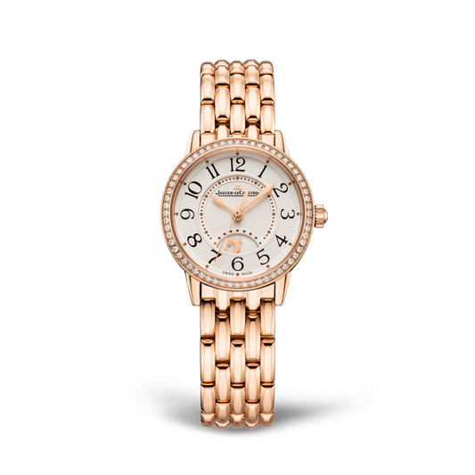 Jaeger-LeCoultre Rendez-Vous Classic Night & Day 29 mm Silvered Grey Dial with Diamonds Pink Gold Bracelet Q3462130