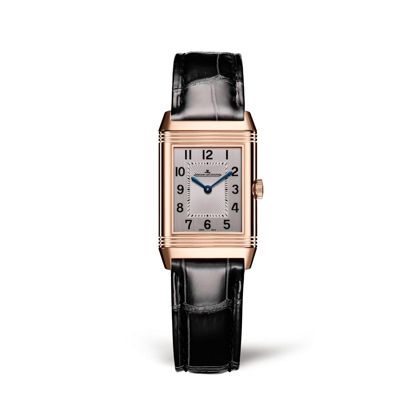 Jaeger-LeCoultre Reverso Classic Duetto 34.2 x 21 mm Silvered Grey Dial Pink Gold   Leather Strap Q2662530