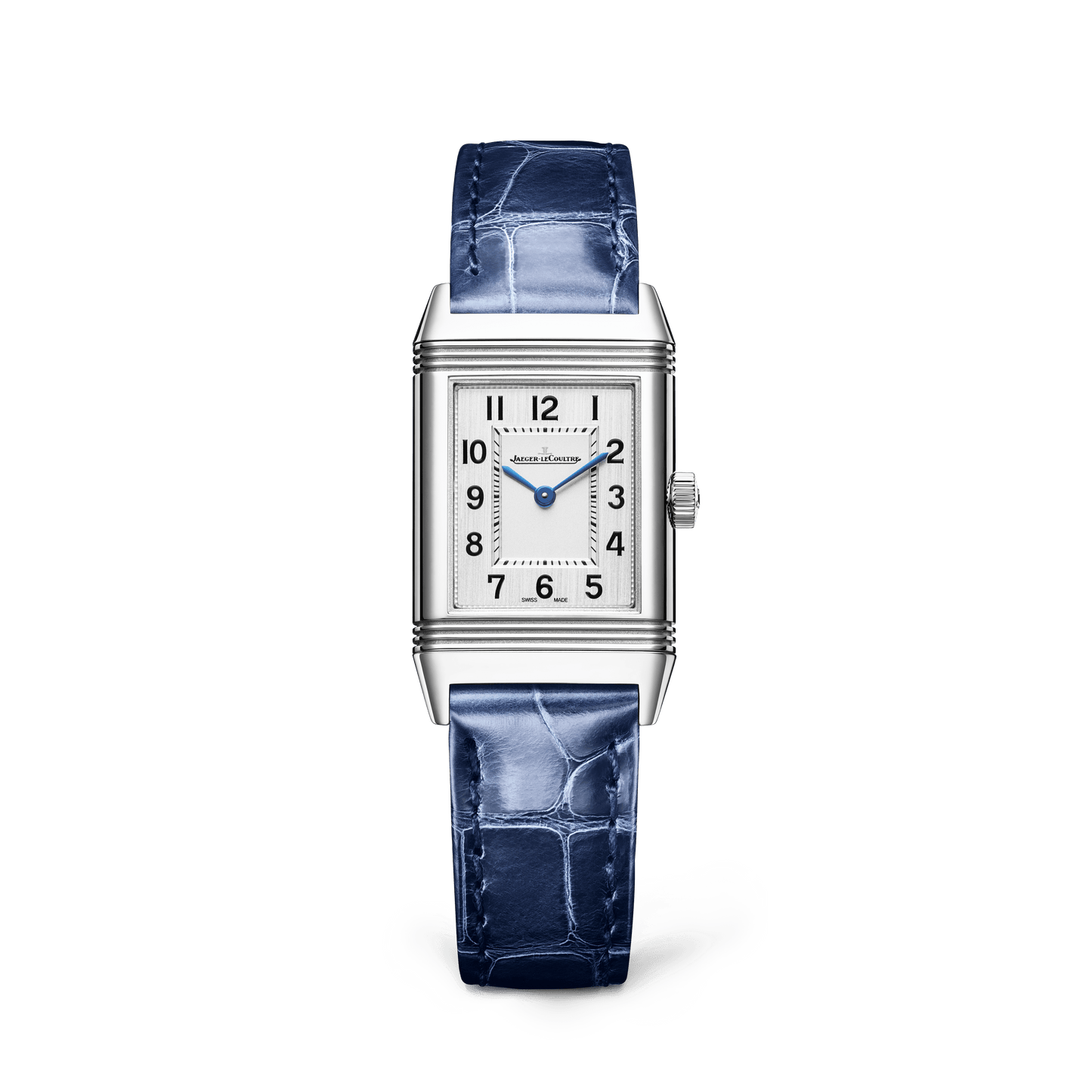 Jaeger-LeCoultre Reverso Classic Monoface 35.78 x 21 mm Silvered Grey Dial Stainless Steel   Leather Strap Q2618540