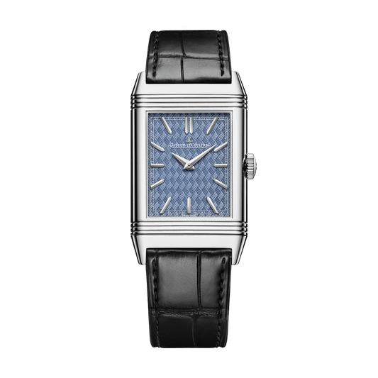 Jaeger-LeCoultre Reverso Tribute Enamel Monet “The Doge’s Palace” 45.6 x 27.4 mm Blue Dial White Gold   Leather Strap Q39334M6
