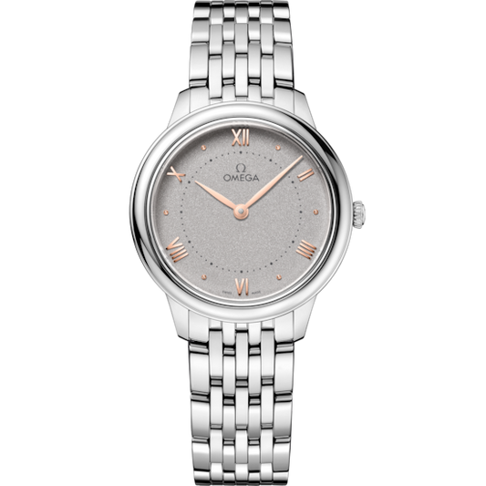 Omega De Ville Prestige 30 mm Grey Dial Stainless Steel Bracelet 434.10.30.60.06.001