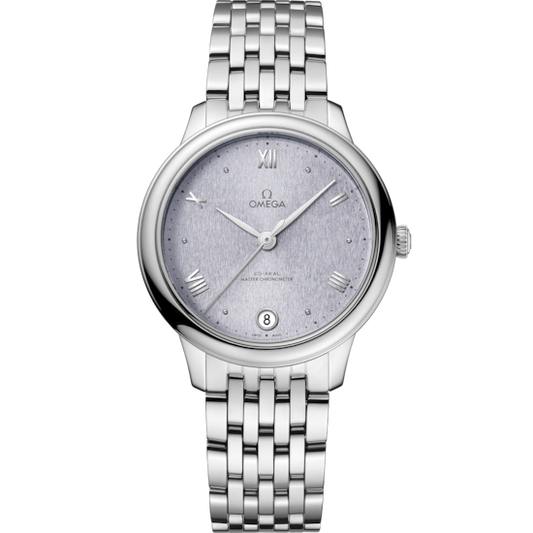 Omega De Ville Prestige 34 mm Blue Dial Stainless Steel Bracelet 434.10.34.20.03.001