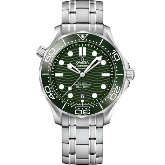 Omega Seamaster Diver 300M 42 mm Green Dial Stainless Steel Bracelet 210.30.42.20.10.001