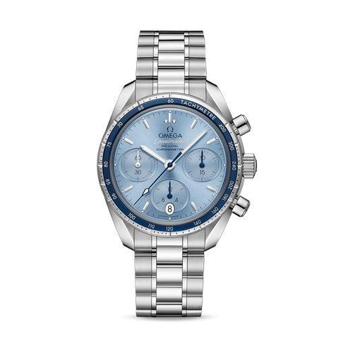 Omega Speedmaster 38  Blue Dial 38 mm  Stainless Steel  Bracelet 324.30.38.50.03.001