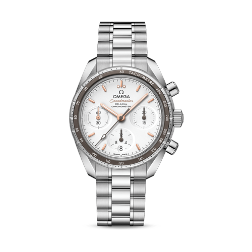 Omega Speedmaster 38  Silver Dial 38 mm  Stainless Steel  Bracelet 324.30.38.50.02.001