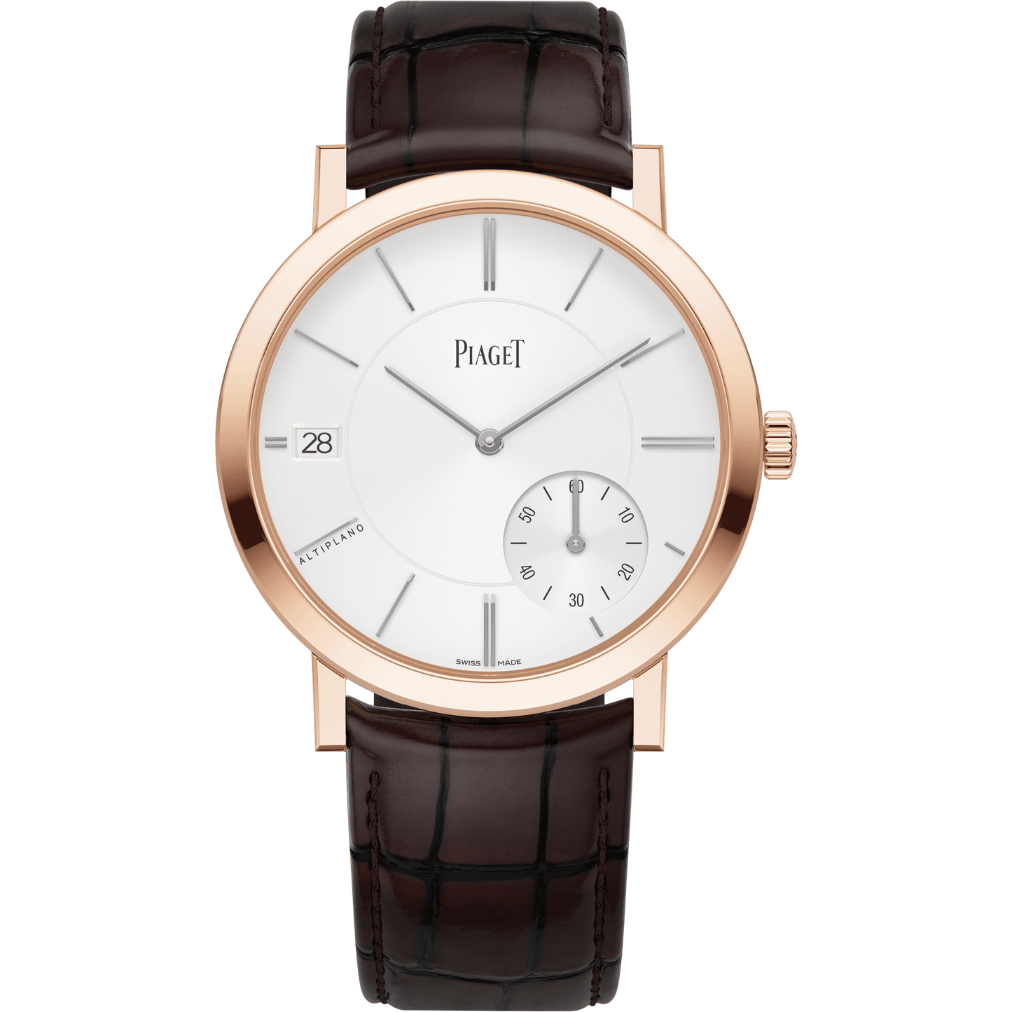 Piaget Altiplano Origin watch 40 mm Grey Dial 18k Rose Gold   Strap G0A45400