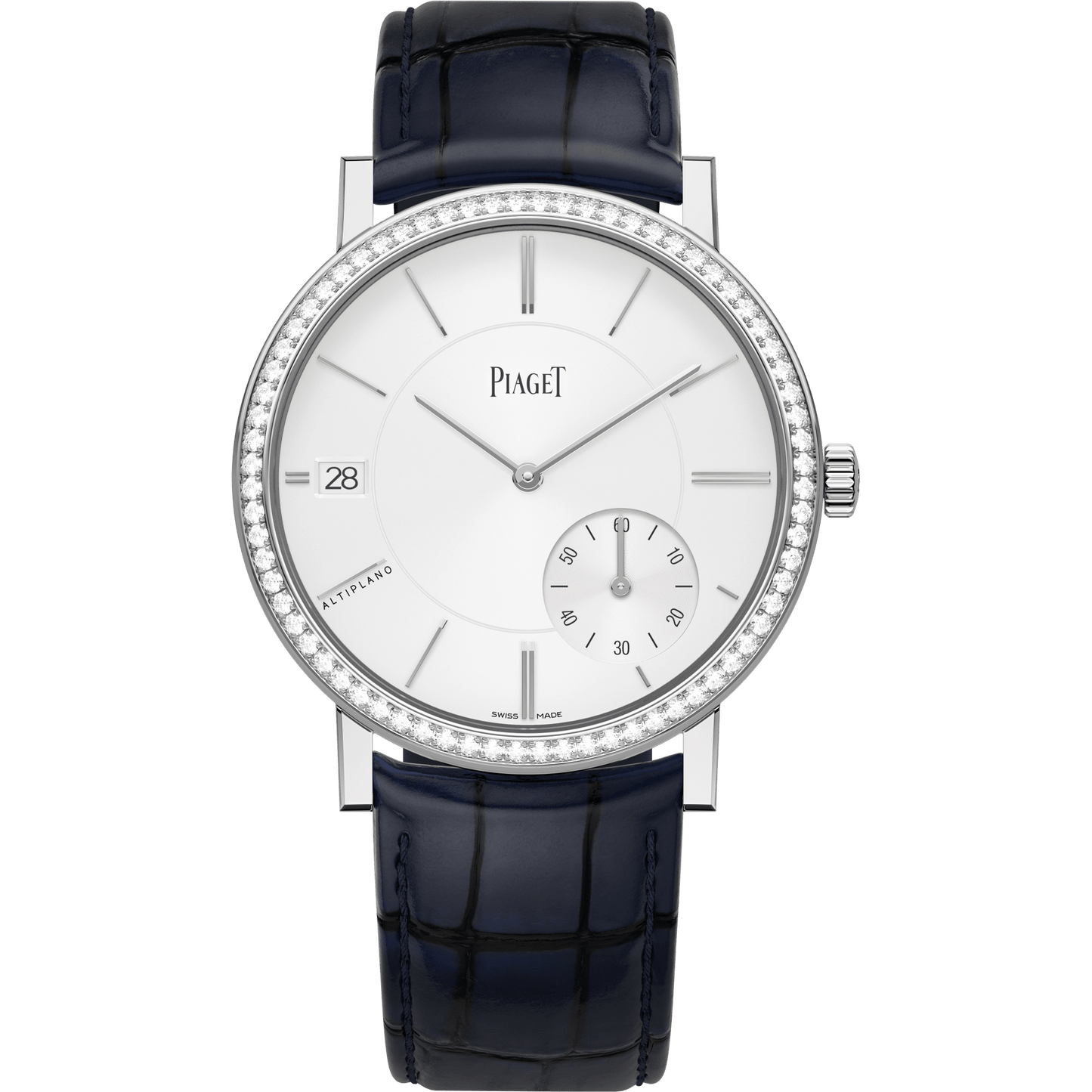 Piaget Altiplano Origin watch 40 mm Grey Dial with Diamonds 18K White Gold   Strap G0A45403