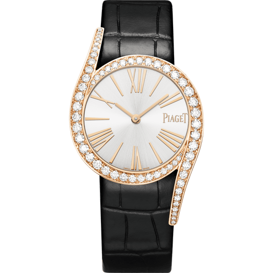 Piaget Limelight Gala watch 32 mm Silver Dial with Diamonds 18k Rose Gold   Strap G0A48361