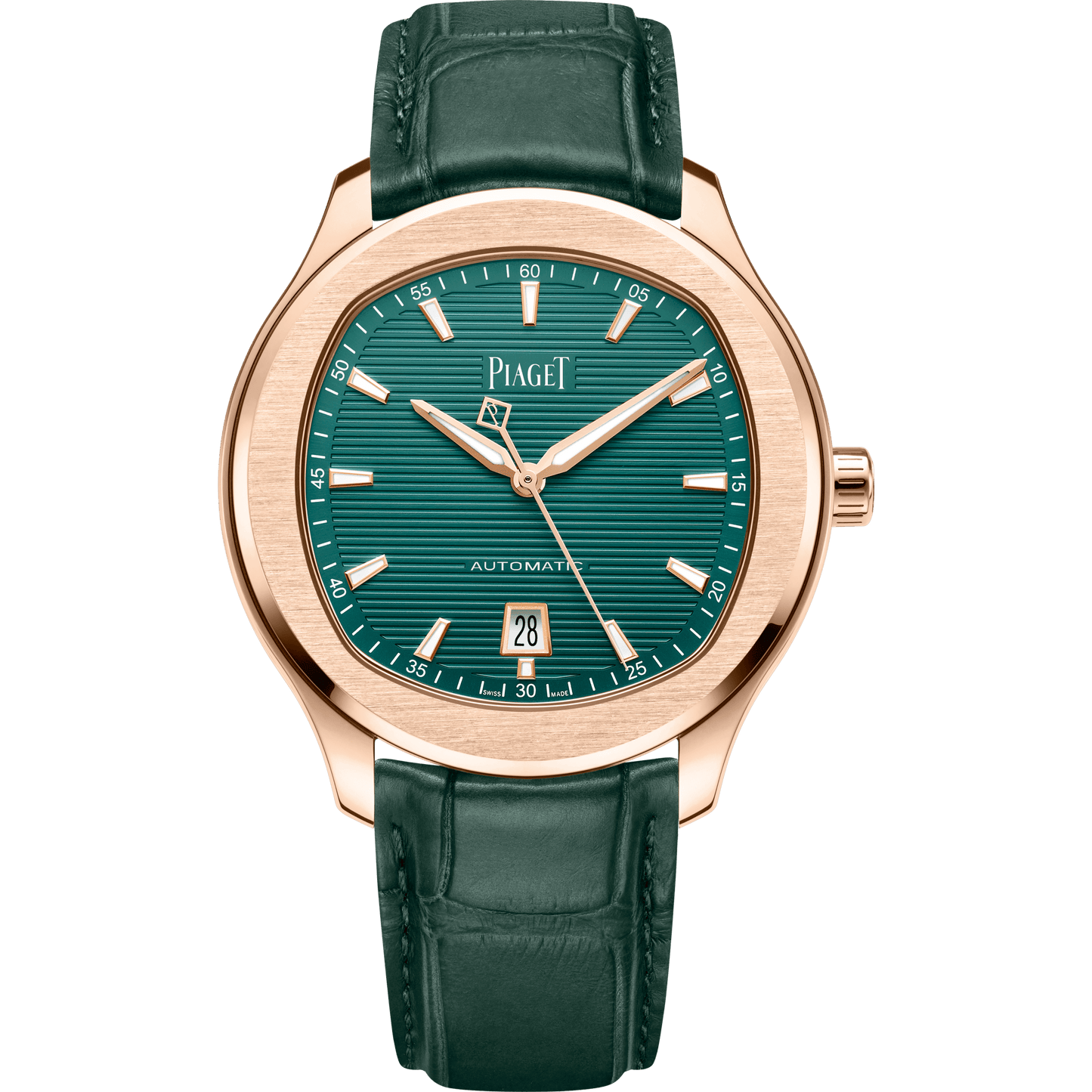 Piaget Piaget Polo Date watch 42 mm Green Dial 18k Rose Gold   Strap G0A47010