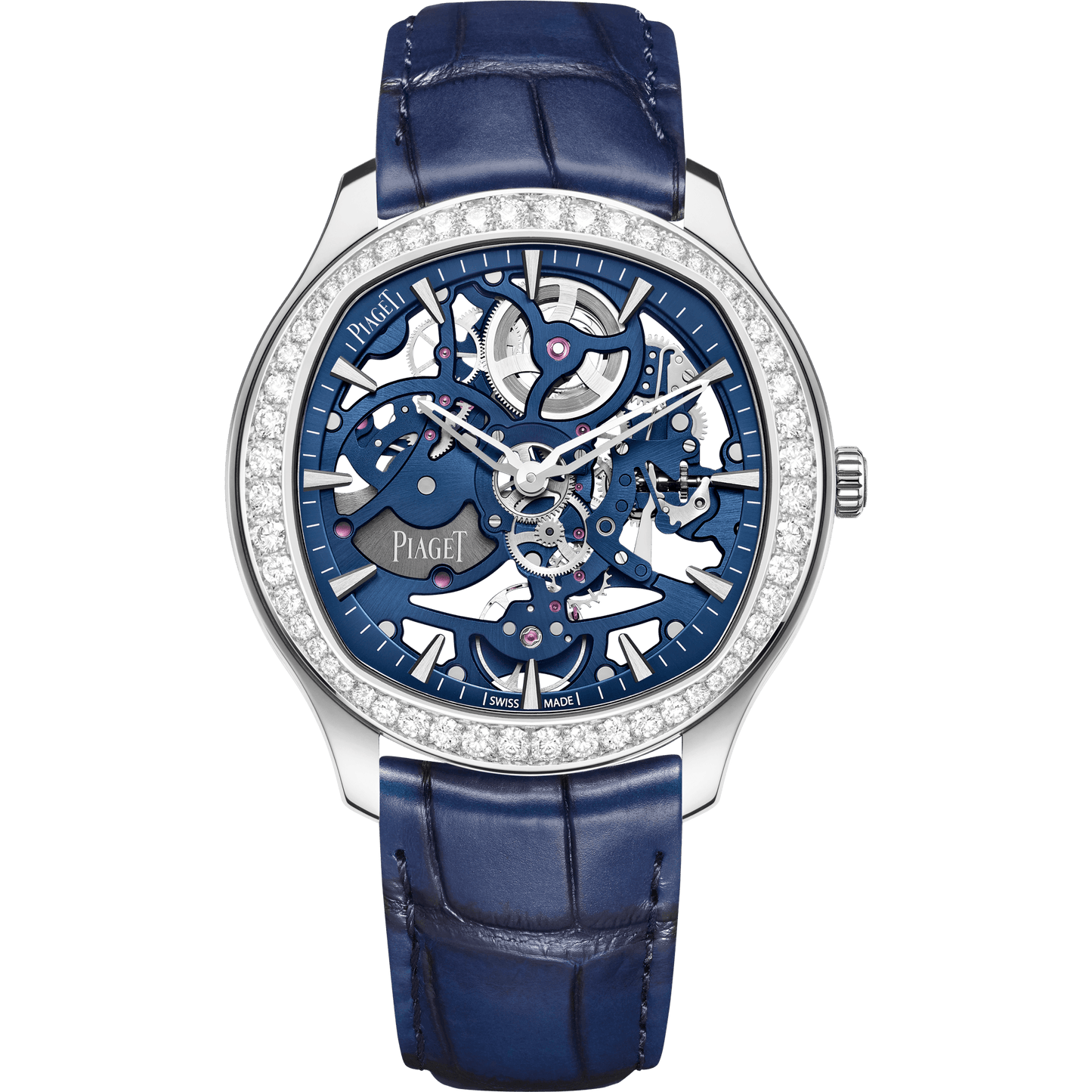 Piaget Piaget Polo Skeleton watch 42 mm Blue Dial with Diamonds 18K White Gold   Strap G0A46010