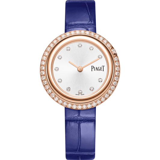 Piaget Possession watch 34 mm Silver Dial with Diamonds 18k Rose Gold   Strap G0A44292