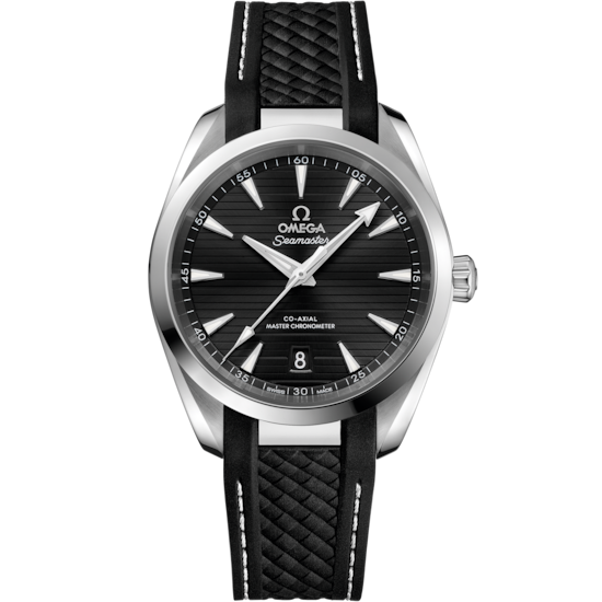 Seamaster Aqua Terra 150M 38 mm, steel on rubber strap 220.12.38.20.01.001