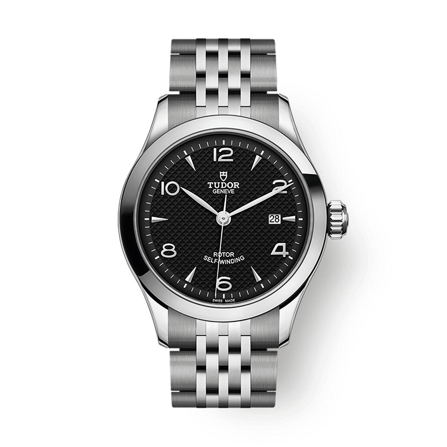 Tudor 1926 28 mm Black Dial Stainless Steel Bracelet M91350-0002