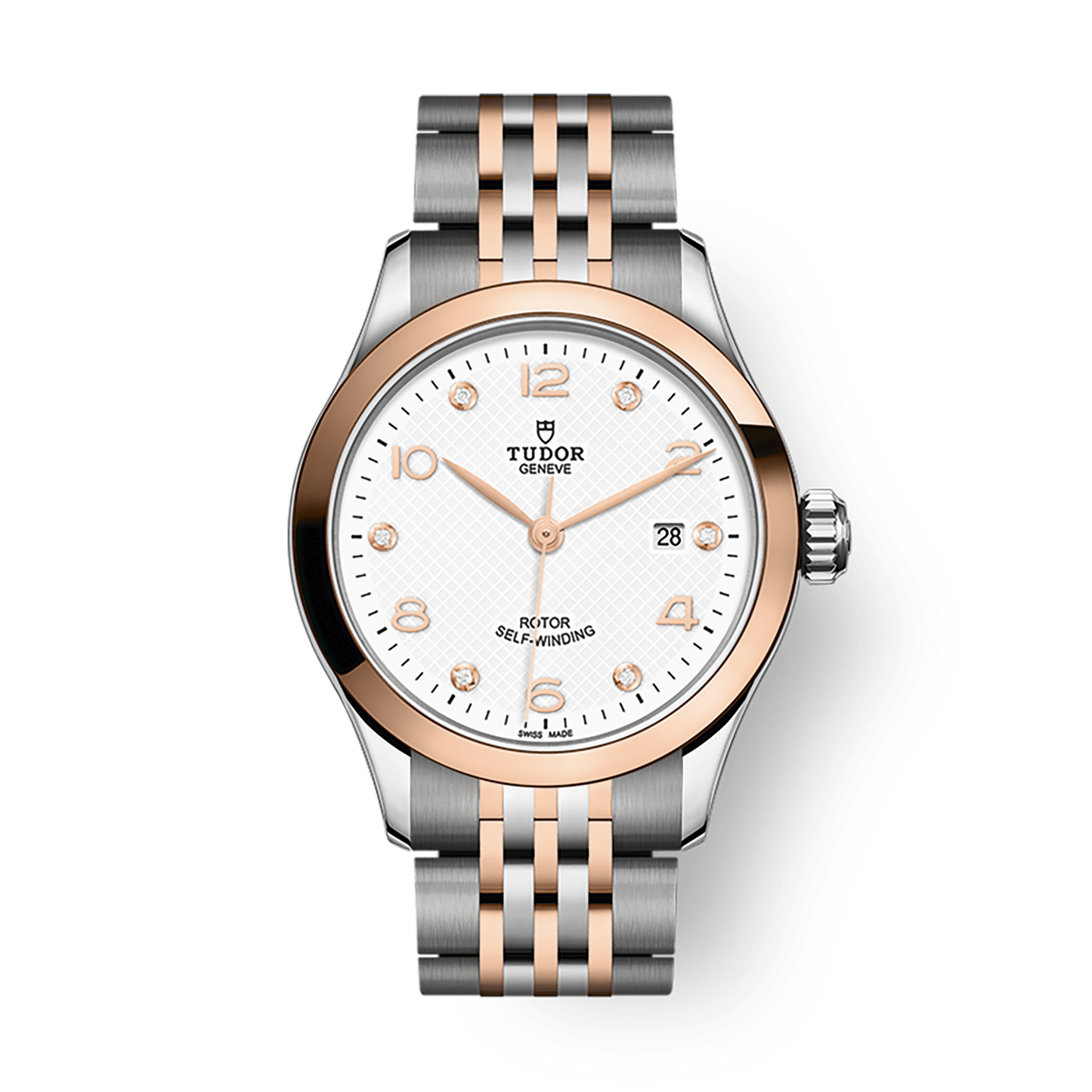 Tudor 1926 28 mm White Dial with Diamonds Stainless Steel Bracelet M91351-0011