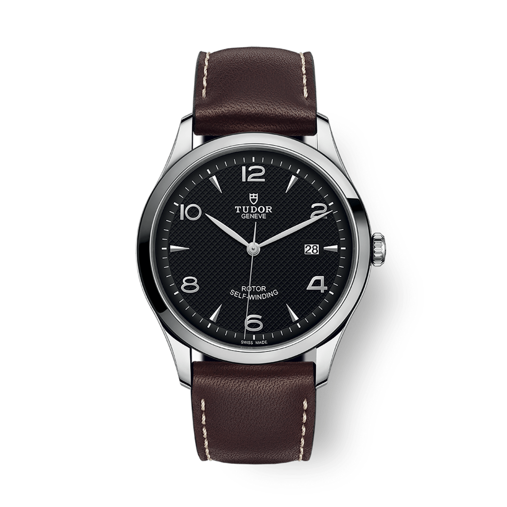 Tudor 1926 41 mm Black Dial Stainless Steel Leather Strap M91650-0008