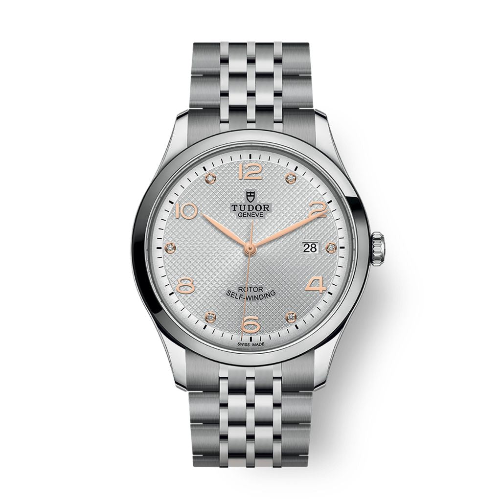 Tudor 1926 41 mm Silver Dial with Diamonds Stainless Steel Bracelet M91650-0003