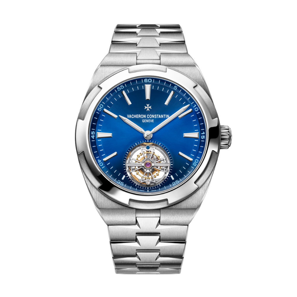 Vacheron Constantin Overseas tourbillon 42.5 mm Blue Dial Stainless Steel Bracelet 6000V/110A-B544