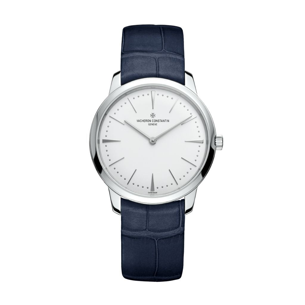 Vacheron Constantin Patrimony manual-winding 36 mm Silver Dial White Gold   Leather Strap 81530/000G-9681