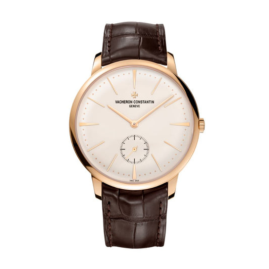 Vacheron Constantin Patrimony manual-winding 42 mm Silver Dial 18K Pink Gold   Leather Strap 1110U/000R-B085