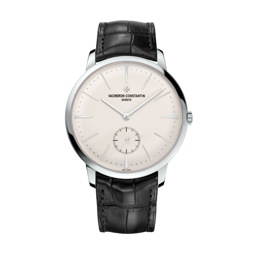 Vacheron Constantin Patrimony manual-winding 42 mm Silver Dial White Gold   Leather Strap 1110U/000G-B086