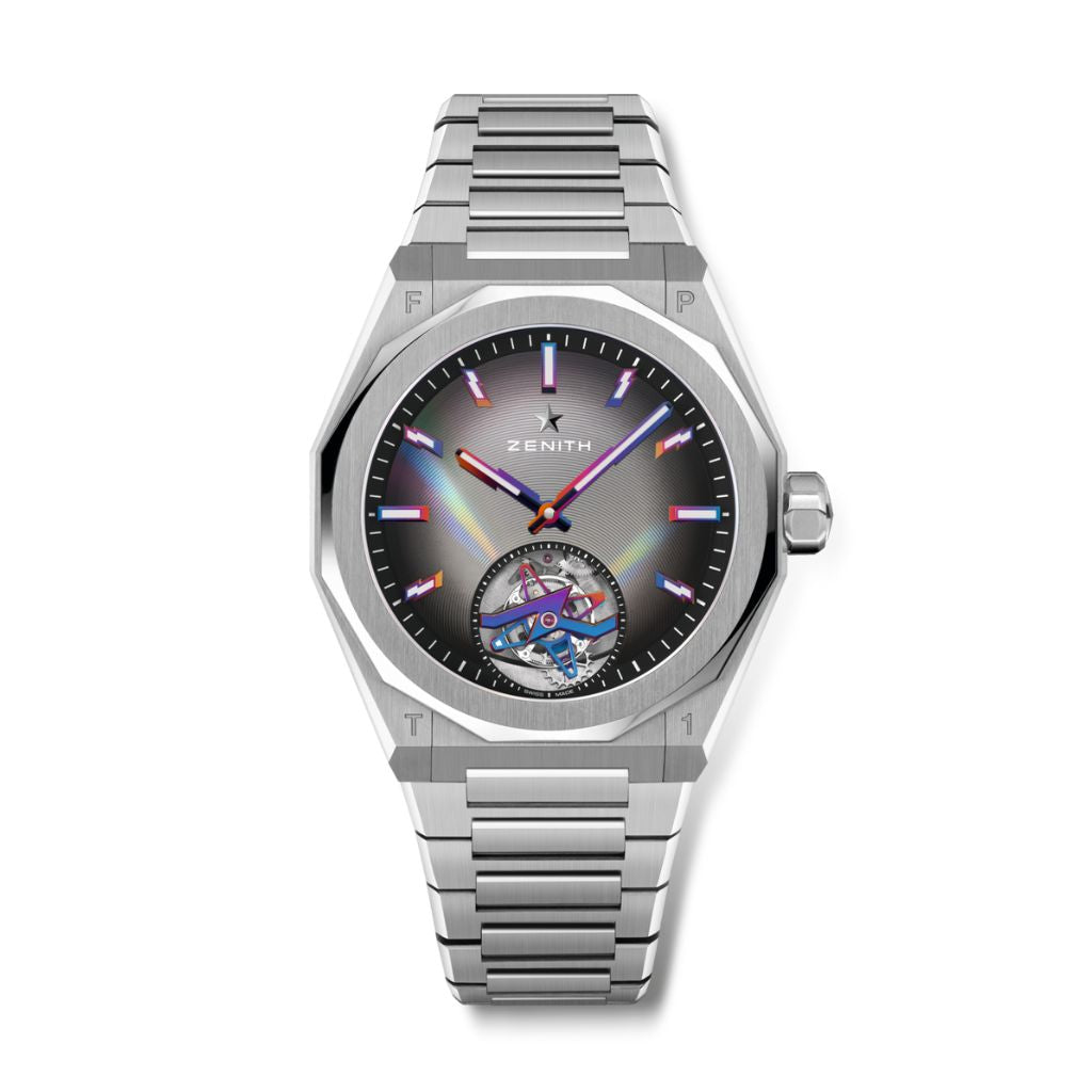 Zenith DEFY SKYLINE TOURBILLON FELIPE PANTONE EDITION 41 mm Grey Dial Stainless Steel Bracelet 03.9301.3630/49.I001
