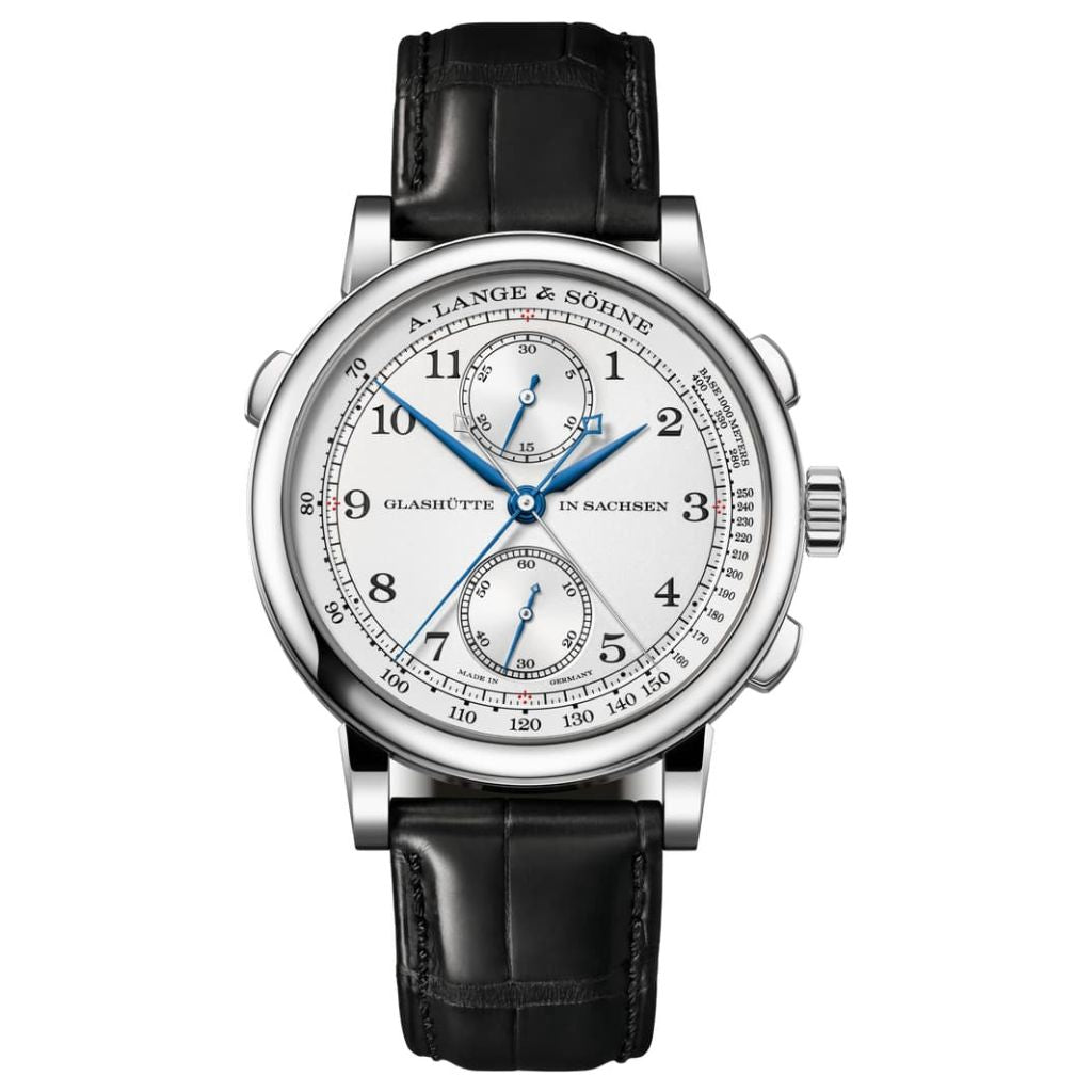 A. Lange & Sohne 1815 Rattrapante 41.2 mm Silver Dial Platinum   Leather Strap 425.025 / LSLS4252AA
