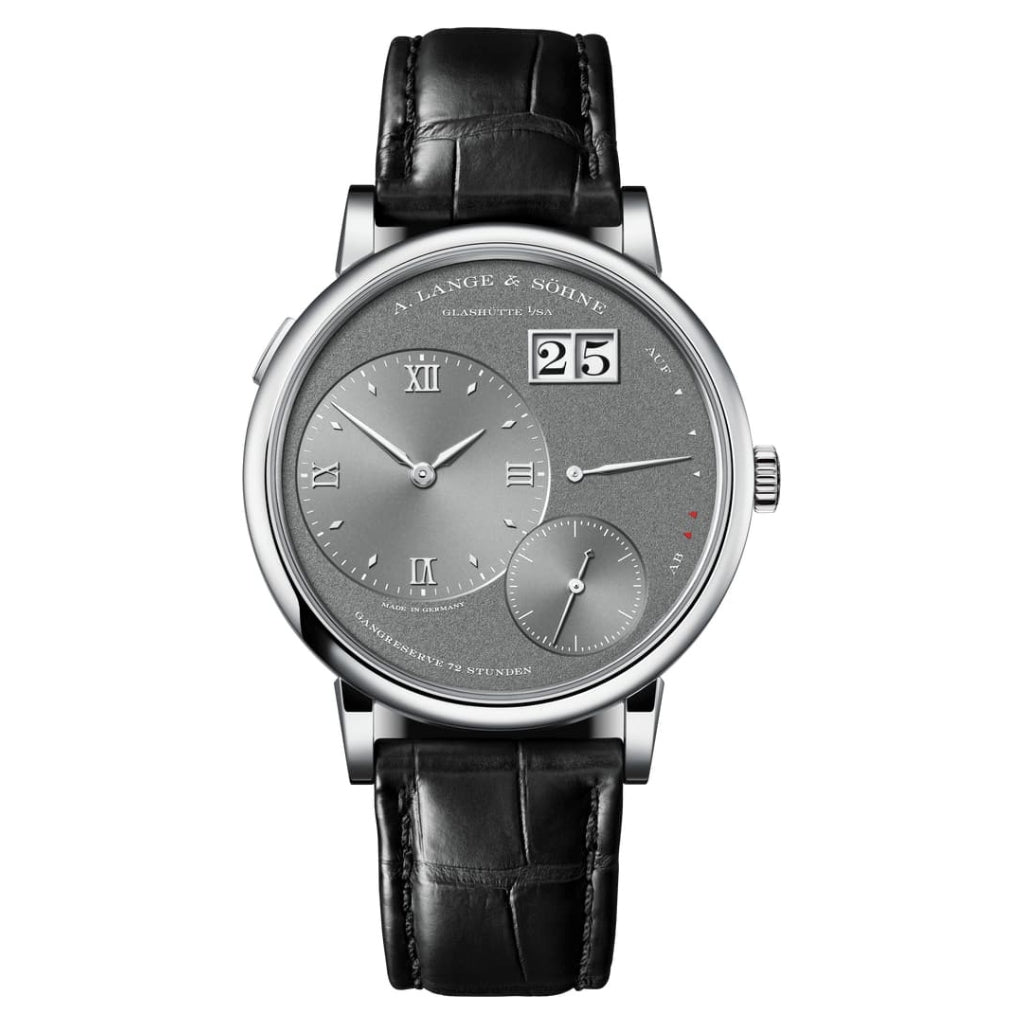 A. Lange & Sohne GRAND LANGE 1 41 mm Grey Dial 18k White Gold   Leather Strap 137.038 / LSLS1373AG