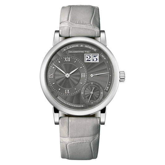 A. Lange & Sohne LITTLE LANGE 1 36.8 mm Grey Dial 18K White Gold   Leather Strap 181.038 / LSLS1813AA
