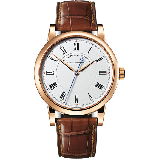 A. Lange & Sohne Richard Lange 40.5 mm Silver Dial 18K Pink Gold   Leather Strap 232.032 / LSLS2324AD