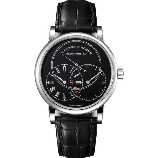 A. Lange & Sohne Richard Lange Jumping Seconds 40 mm Black Dial 18k White Gold   Leather Strap 252.029 / LSLS2523AD