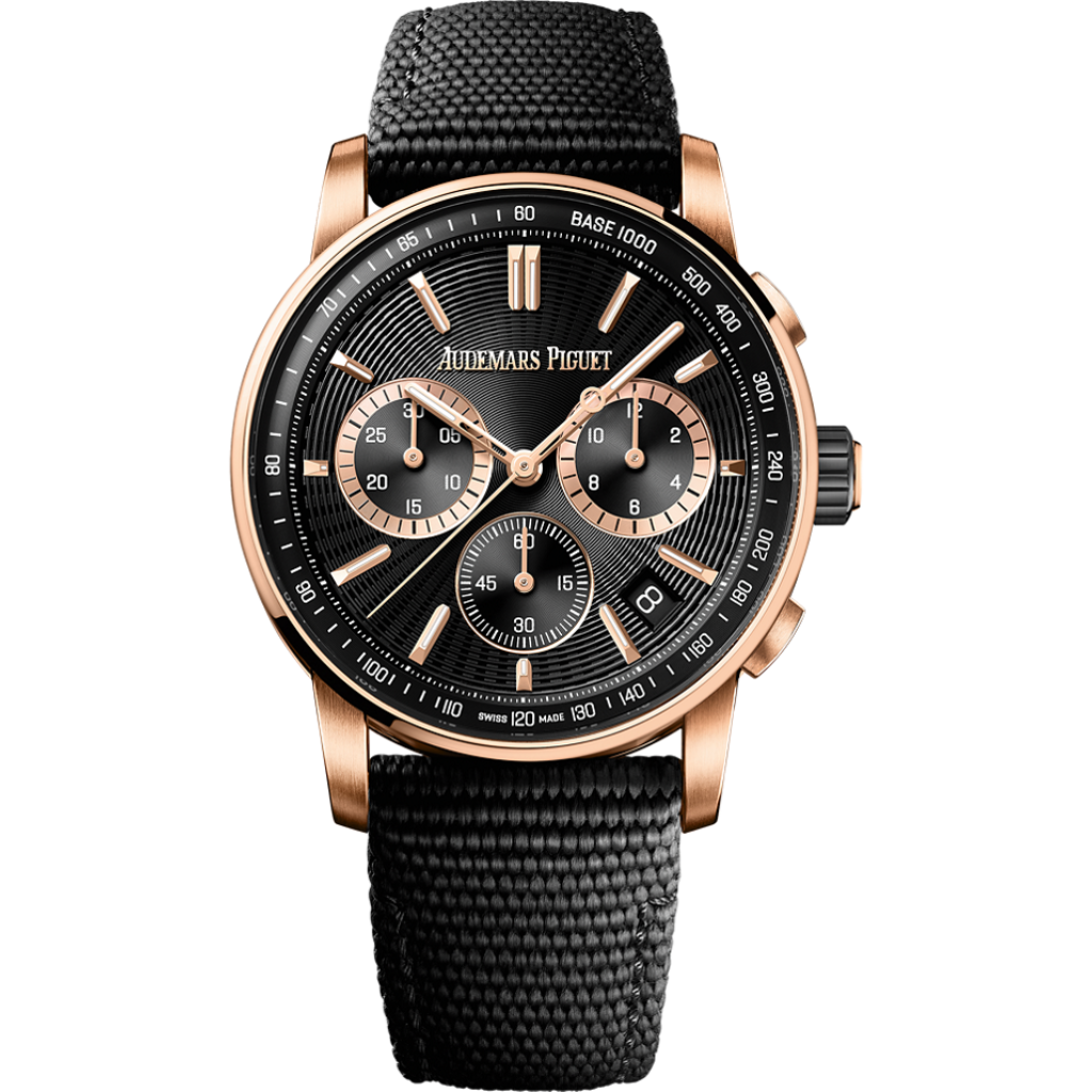 Audemars Piguet Code 11.59 by Audemars Piguet Selfwinding Chronograph 41 mm Black Dial Ceramic Rubber-Coated Strap 26393NR.OO.A002KB.02