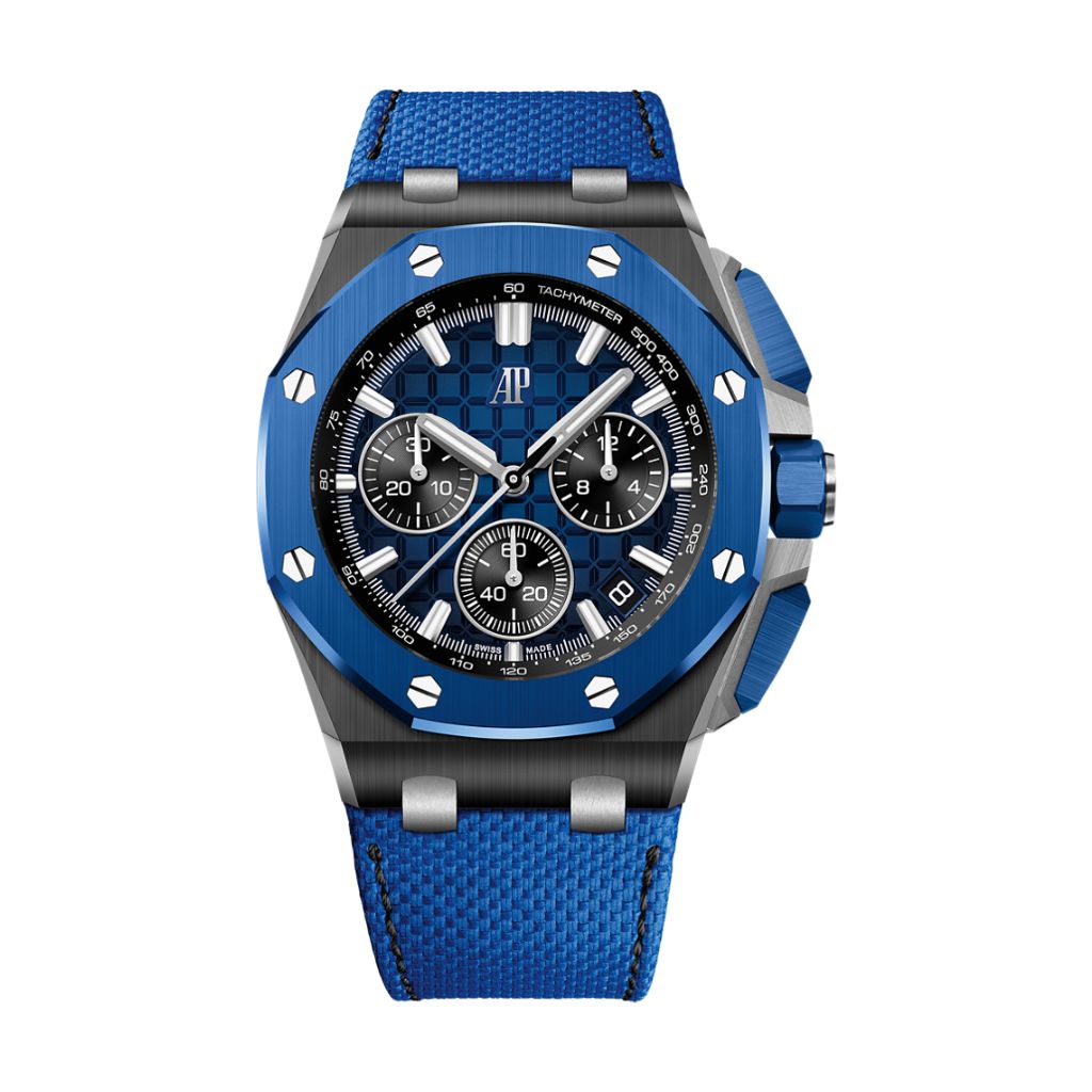 Audemars Piguet Royal Oak Offshore Selfwinding Chronograph 43 mm Blue Dial Black Ceramic Strap 26420CE.OO.A043VE.01