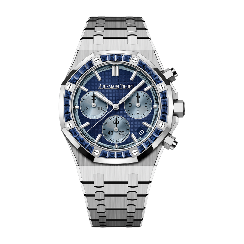 Audemars Piguet Royal Oak Selfwinding Chronograph 41 mm Blue Dial 18-Carat White Gold Bracelet 26240BC.SS.1320BC.01