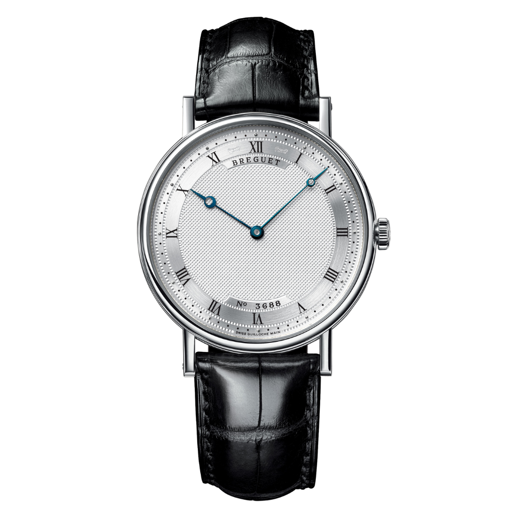 Breguet Classique 5157 38 mm Silver Dial 18k White Gold Leather Strap 5157BB/11/9V6