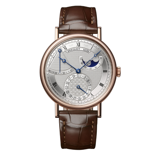 Breguet Classique 7137 39 mm Silver Dial 18K Rose Gold   Leather Strap 7137BR/15/9VU